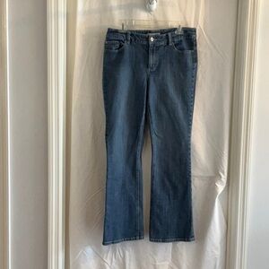 Chico's Straight Leg Jeans in Medium Blue Wash